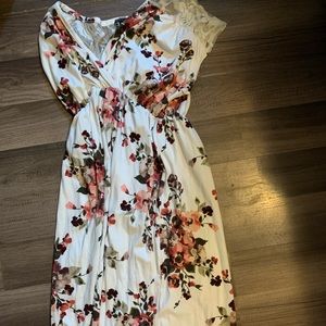 White maternity dress